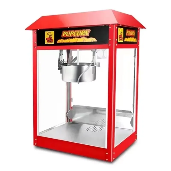 Commercial Use Automatic Large Capacity Heat Preservation Electric Heating Stainless Steel Popcorn Machine