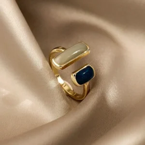 Simple Inlaid Zircon Golden Rose Pearl Ring for Women Personalized Fashionable Daily Accessories Party Jewelry Birthday Gifts